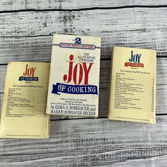 Vintage Joy of Cooking Vol 1 & 2 Irma Rombauer 1972 Vintage Cookbook Set w/ Case - Picture 6 of 12